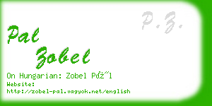 pal zobel business card